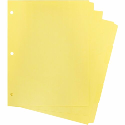 Business Source BSN16480 Mylar-reinforced Plain Tab Indexes