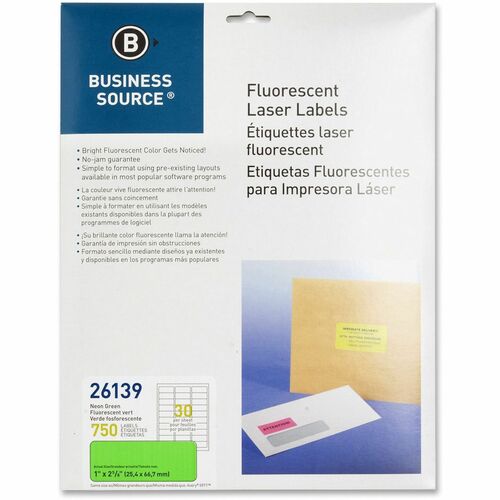 Business Source BSN26139 Neon Labels
