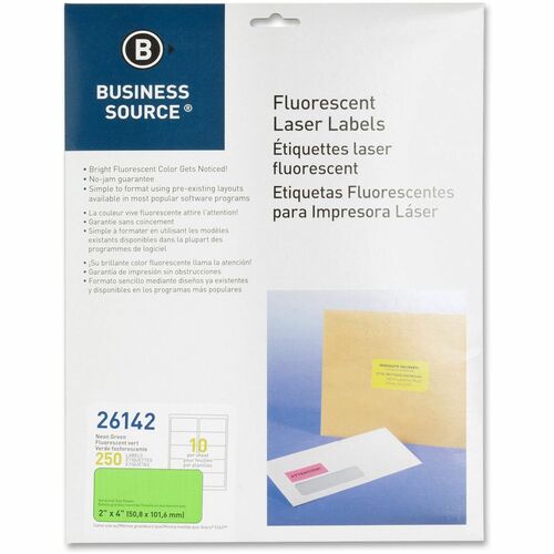 Business Source BSN26142 Neon Labels