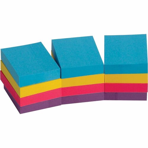 Business Source BSN16498 Extreme Color Adhesive Notes