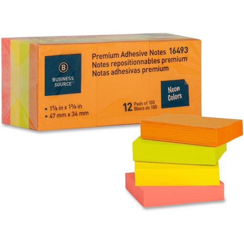 Business Source BSN16493 Premium Repostionable Adhesive Notes