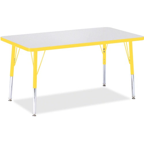 Jonti-Craft JNT6478JCE007 Berries Elementary Height Color Edge Rectangle Table