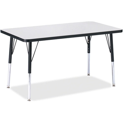 Jonti-Craft JNT6478JCA180 Berries Adult Height Color Edge Rectangle Table