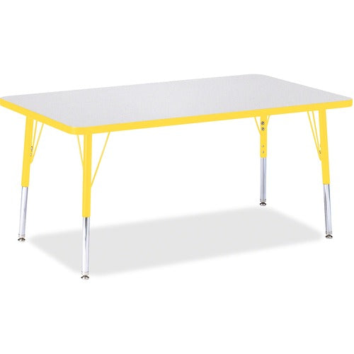 Jonti-Craft JNT6473JCE007 Berries Elementary Height Color Edge Rectangle Table