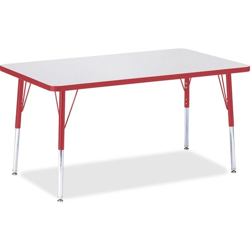 Jonti-Craft JNT6473JCA008 Berries Adult Height Color Edge Rectangle Table