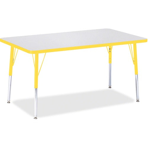 Jonti-Craft JNT6473JCA007 Berries Adult Height Color Edge Rectangle Table