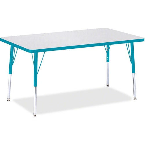 Jonti-Craft JNT6473JCA005 Berries Adult Height Color Edge Rectangle Table