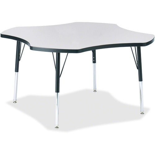 Jonti-Craft JNT6453JCE180 Berries Elementary Height Prism Four-Leaf Table