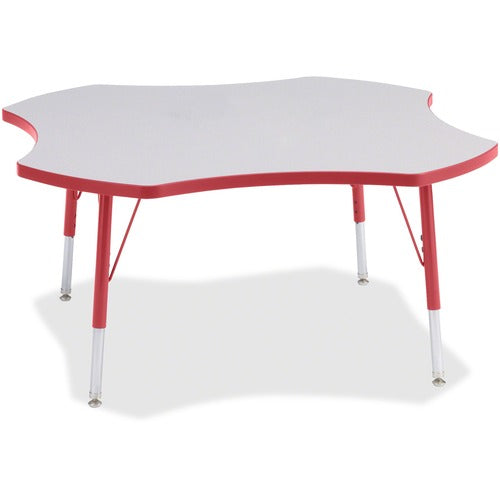 Jonti-Craft JNT6453JCE008 Berries Elementary Height Prism Four-Leaf Table