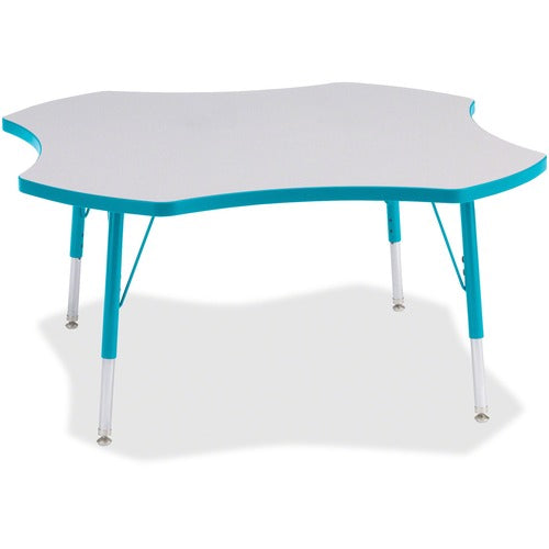 Jonti-Craft JNT6453JCE005 Berries Elementary Height Prism Four-Leaf Table
