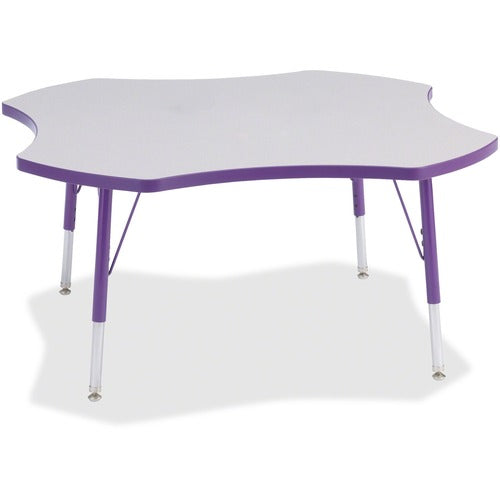 Jonti-Craft JNT6453JCE004 Berries Elementary Height Prism Four-Leaf Table