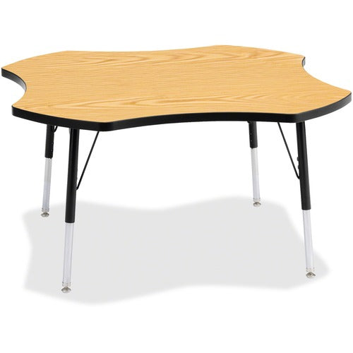 Jonti-Craft JNT6453JCA210 Berries Adult Black Edge Four-leaf Table