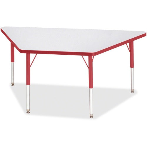 Jonti-Craft JNT6443JCE008 Berries Elementary Height Prism Edge Trapezoid Table