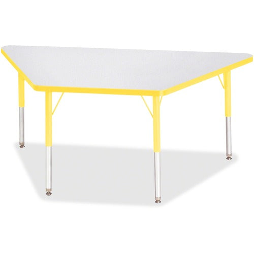 Jonti-Craft JNT6443JCE007 Berries Elementary Height Prism Edge Trapezoid Table