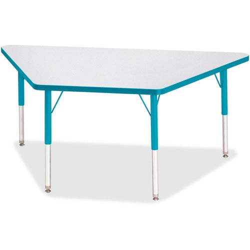 Jonti-Craft JNT6443JCE005 Berries Elementary Height Prism Edge Trapezoid Table