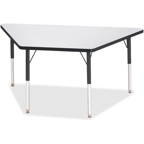 Jonti-Craft JNT6443JCA180 Berries Adult-Size Gray Laminate Trapezoid Table