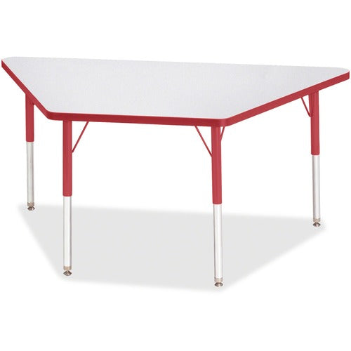 Jonti-Craft JNT6443JCA008 Berries Adult Height Gray Laminate Trapezoid Table