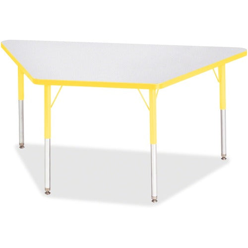 Jonti-Craft JNT6443JCA007 Berries Adult-Size Gray Laminate Trapezoid Table