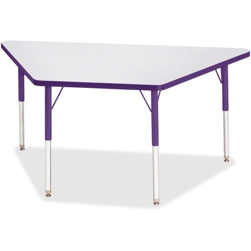Jonti-Craft JNT6443JCA004 Berries Adult-Size Gray Laminate Trapezoid Table
