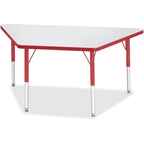Jonti-Craft JNT6438JCE008 Berries Elementary Height Prism Edge Trapezoid Table
