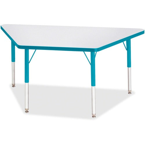 Jonti-Craft JNT6438JCE005 Berries Elementary Height Prism Edge Trapezoid Table