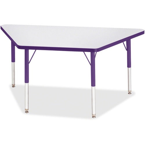 Jonti-Craft JNT6438JCE004 Berries Elementary Height Prism Edge Trapezoid Table