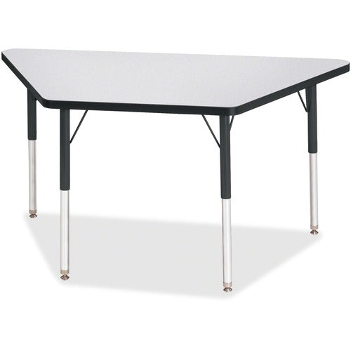 Jonti-Craft JNT6438JCA180 Berries Adult-Size Gray Laminate Trapezoid Table