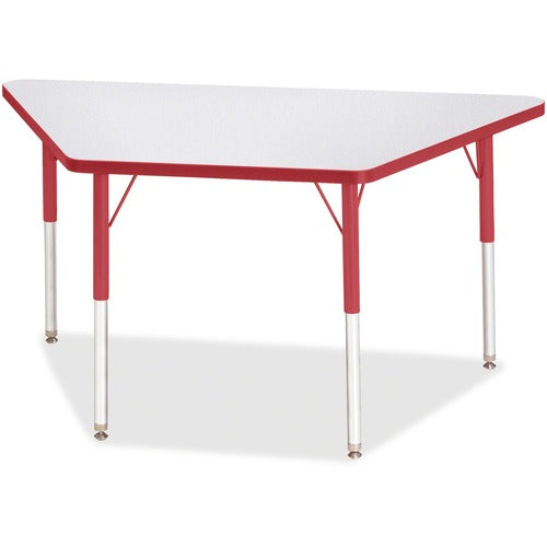 Jonti-Craft JNT6438JCA008 Berries Adult-Size Gray Laminate Trapezoid Table