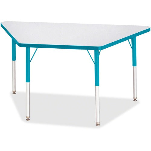 Jonti-Craft JNT6438JCA005 Berries Adult-Size Gray Laminate Trapezoid Table