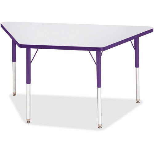 Jonti-Craft JNT6438JCA004 Berries Adult-Size Gray Laminate Trapezoid Table