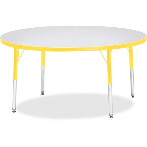 Jonti-Craft JNT6433JCE007 Berries Elementary Height Color Edge Round Table