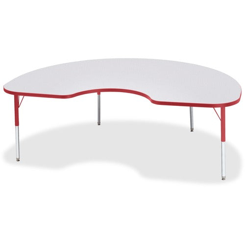 Jonti-Craft JNT6423JCE008 Berries Elementary Height Color Edge Kidney Table