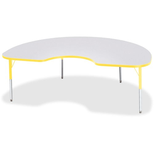 Jonti-Craft JNT6423JCE007 Berries Elementary Height Color Edge Kidney Table