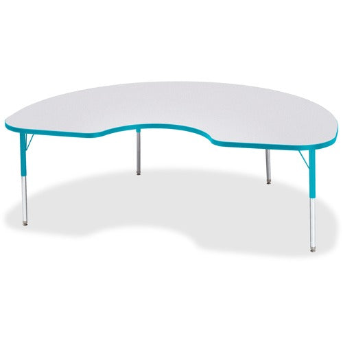 Jonti-Craft JNT6423JCE005 Berries Elementary Height Color Edge Kidney Table