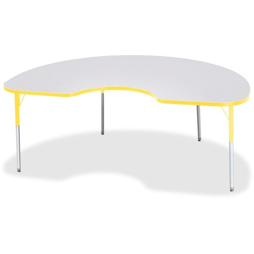 Jonti-Craft JNT6423JCA007 Berries Adult Height Prism Color Edge Kidney Table