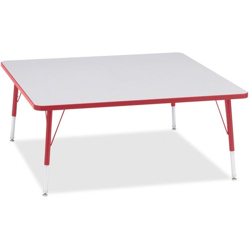 Jonti-Craft JNT6418JCE008 Berries Elementary Height Color Edge Square Table