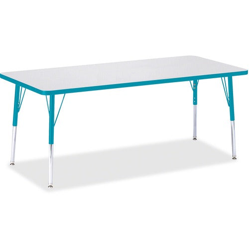 Jonti-Craft JNT6413JCE005 Berries Elementary Height Color Edge Rectangle Table