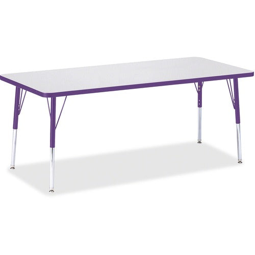 Jonti-Craft JNT6413JCE004 Berries Elementary Height Color Edge Rectangle Table