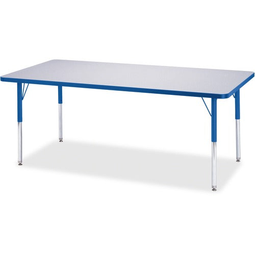 Jonti-Craft JNT6413JCE003 Berries Elementary Height Color Edge Rectangle Table