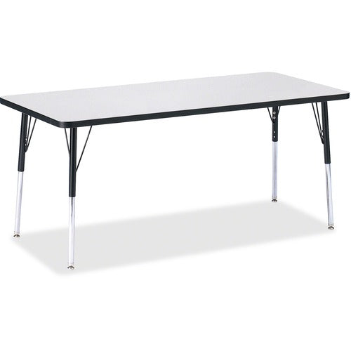 Jonti-Craft JNT6413JCA180 Berries Adult Height Color Edge Rectangle Table