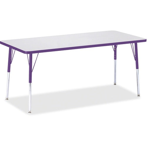Jonti-Craft JNT6413JCA004 Berries Adult Height Color Edge Rectangle Table