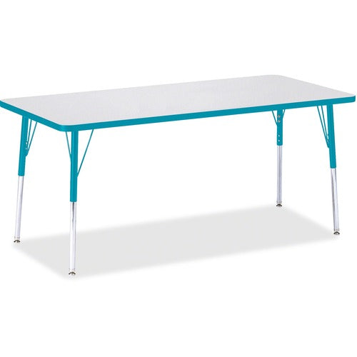 Jonti-Craft JNT6413JCA005 Berries Adult Height Color Edge Rectangle Table