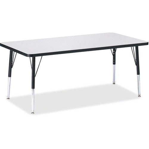Jonti-Craft JNT6408JCE180 Berries Elementary Height Color Edge Rectangle Table