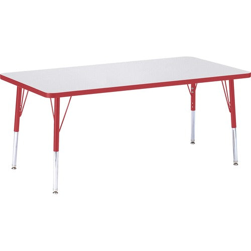 Jonti-Craft JNT6408JCE008 Berries Elementary Height Color Edge Rectangular Table