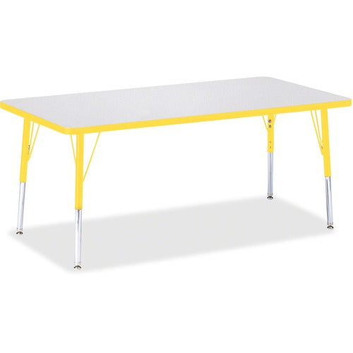 Jonti-Craft JNT6408JCE007 Berries Elementary Height Color Edge Rectangle Table