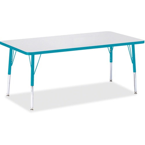 Jonti-Craft JNT6408JCE005 Berries Elementary Height Color Edge Rectangle Table