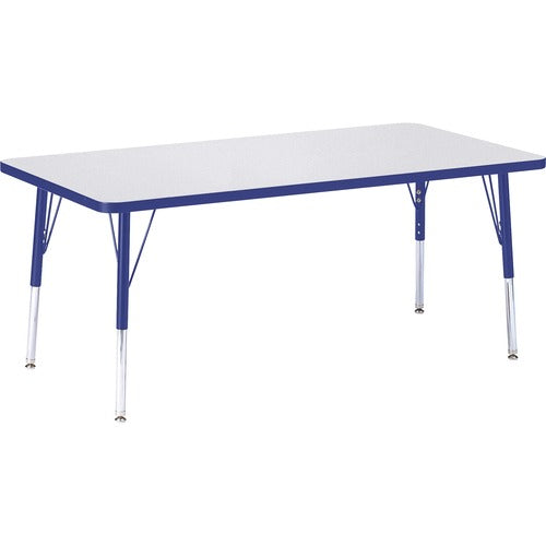 Jonti-Craft JNT6408JCE003 Berries Elementary Height Color Edge Rectangle Table