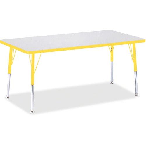 Jonti-Craft JNT6408JCA007 Berries Adult Height Color Edge Rectangle Table