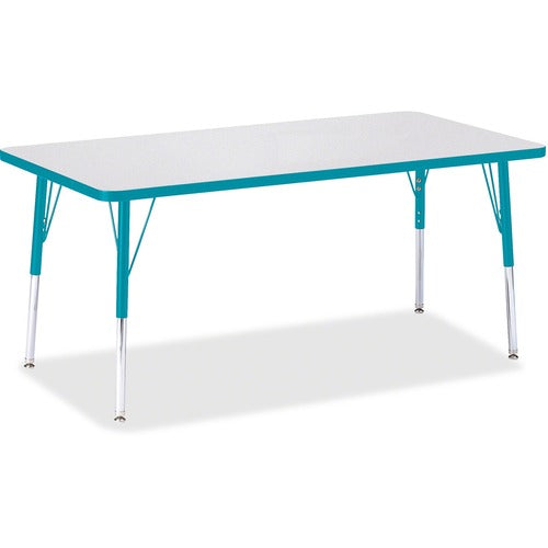 Jonti-Craft JNT6408JCA005 Berries Adult Height Color Edge Rectangle Table