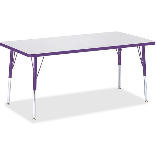 Jonti-Craft JNT6408JCA004 Berries Adult Height Color Edge Rectangle Table